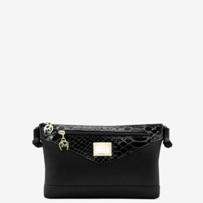 Bolsa Tiracolo Preto Cherry Blossom - Cavalinho