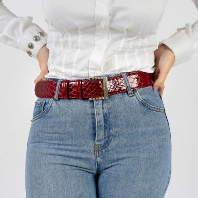 Cinto Clássico Galope Vermelho Cavalinho