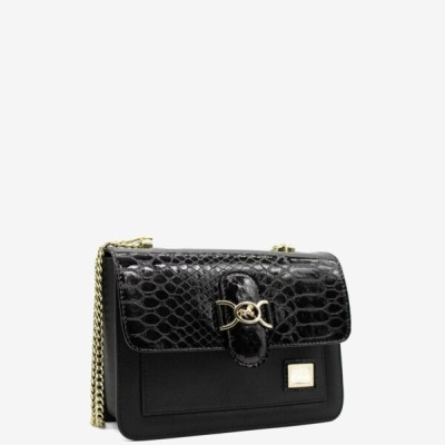 Bolsa Tiracolo Preto Cherry Blossom - Cavalinho