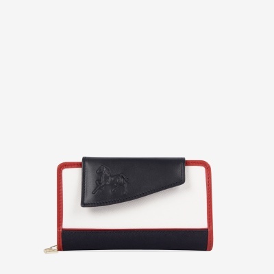 Carteira Horse By Cavalinho Azul-Vermelho