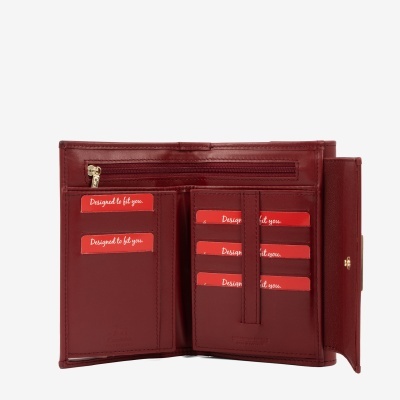 Carteira" La Vie" Bordô