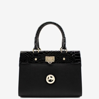 Bolsa de Ombro Cherry Blossom Preto