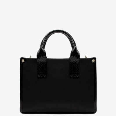 Bolsa de Mão  Cherry Blossom Preto - Cavalinho