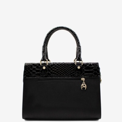 Bolsa de Ombro Cherry Blossom Preto