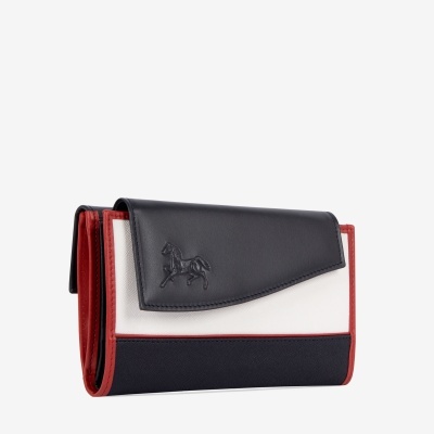 Carteira Horse By Cavalinho Azul-Vermelho