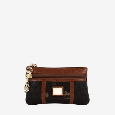 Bolsa Cosméticos Di Cavallo Preto Mel