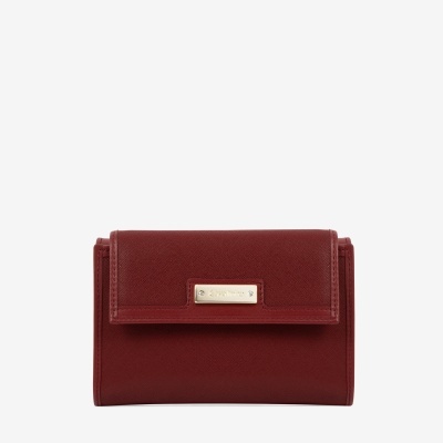 Carteira" La Vie" Bordô