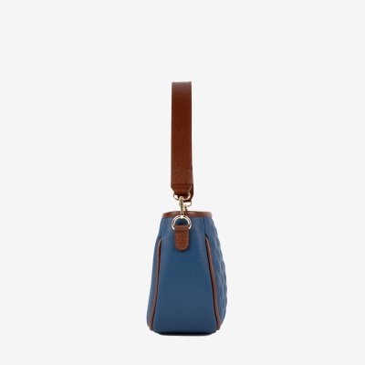 Mala de Ombro Sublime Azul-Camel