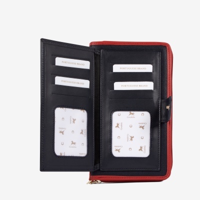 Carteira Horse By Cavalinho Azul-Vermelho