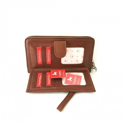 Carteira Grande Cavalo Lusitano Camel