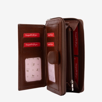 Carteira Grande Cavalo Lusitano Camel