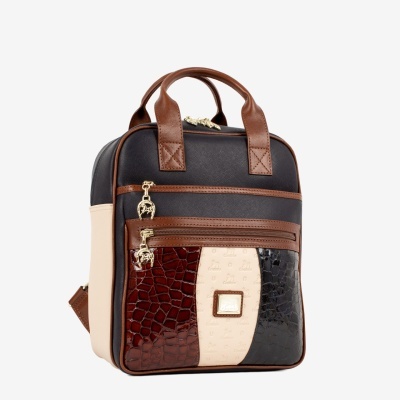 Mochila Essência Azul-Camel