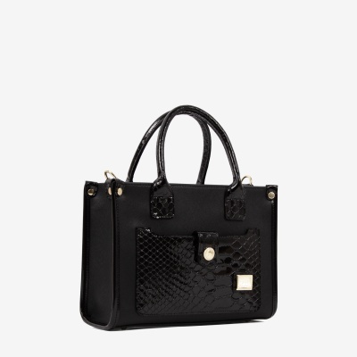 Mala de Mão Cherry Blossom Preto