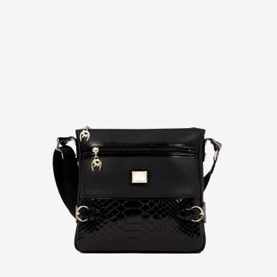 Mala de Tiracolo Cherry Blossom Preto