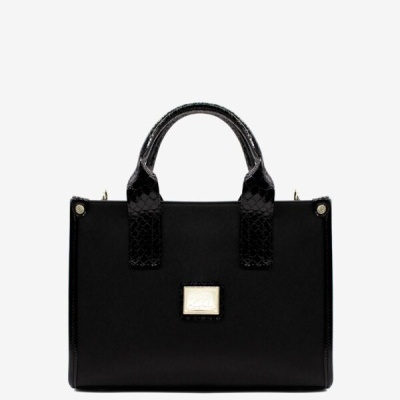 Bolsa de Mão  Cherry Blossom Preto - Cavalinho