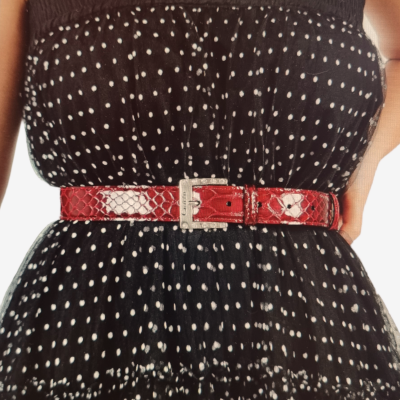 Cinto Clássico Galope Vermelho