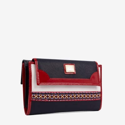 Carteira Twist Multi-Azul