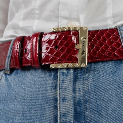 Cinto Clássico Galope Vermelho Cavalinho