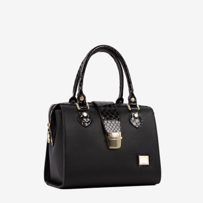 Mala de Mão Cherry Blossom Preto