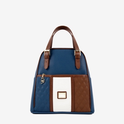 Mochila Sublime Azul-Camel