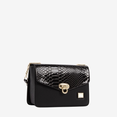 Mala de Tiracolo Cherry Blossom Preto