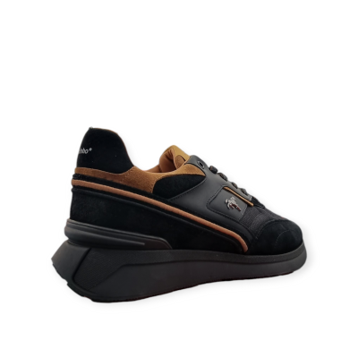 Sapatilha Courtesy Preto e castanho