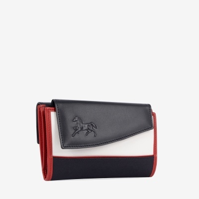 Carteira Horse By Cavalinho Azul-Vermelho