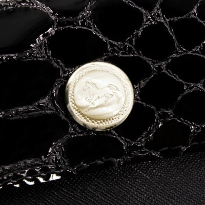 Bolsa Tiracolo Cherry Blossom Preto  -Cavalinho