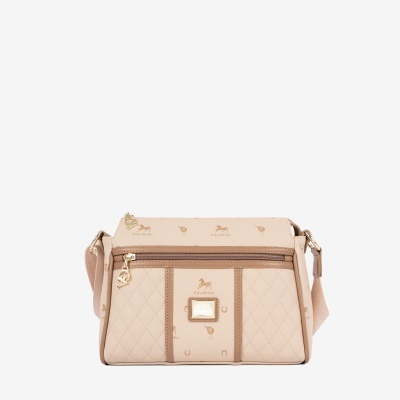 Mala de Tiracolo Di Cavallo Bege