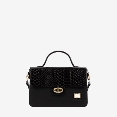 Mala de Tiracolo Cherry Blossom Preto