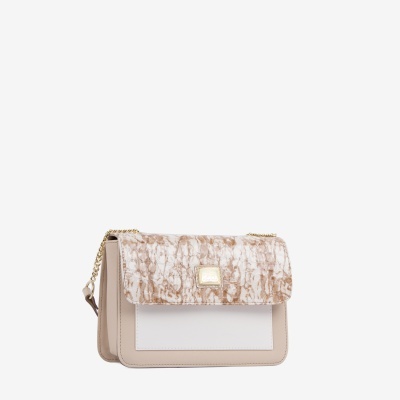 Mala de Tiracolo Acqua Marine Multi-Bege