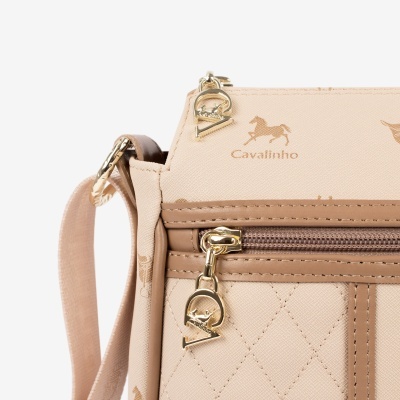 Mala de Tiracolo Di Cavallo Bege