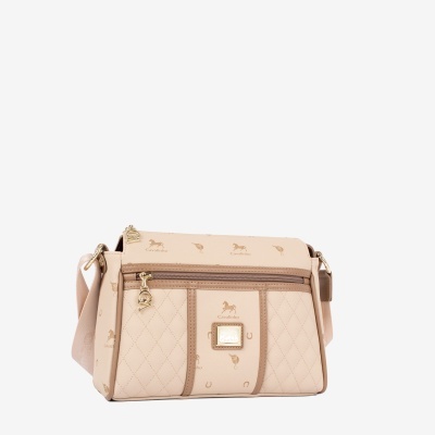 Mala de Tiracolo Di Cavallo Bege