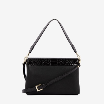 Mala de Tiracolo Cherry Blossom Preto