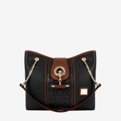 Mala de Ombro Origem Preto-Mel