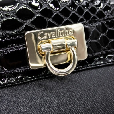 Bolsa de Ombro Cherry Blossom Preto