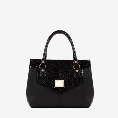 Mala de Mão Cherry Blossom Preto