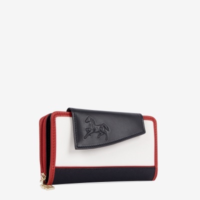 Carteira Horse By Cavalinho Azul-Vermelho