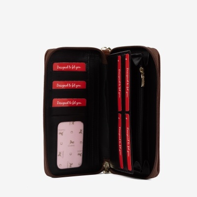 Carteira Poésie Preto-Mel