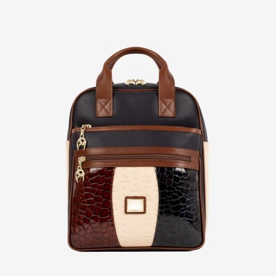 Mochila Essência Azul-Camel
