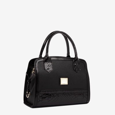 Mala de Mão Cherry Blossom Preto