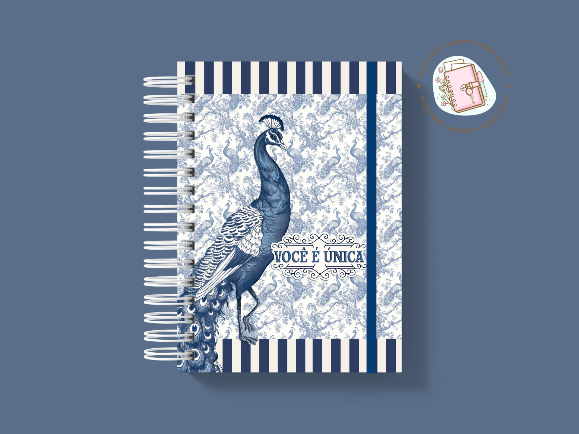 Caderno Majestade Azul Caderno Majestade Azul