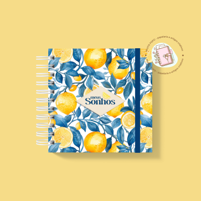 Caderno  Dos Sonhos Citrus Garden