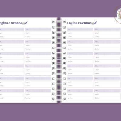 Agenda A5 Lavanda Interior