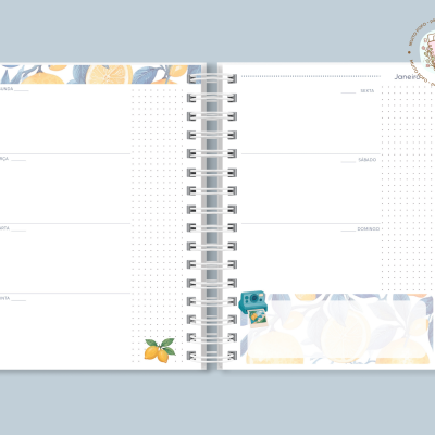 Planner Blue Mosaic