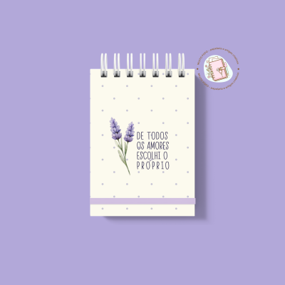 Bloco A6 Amor De Lavanda
