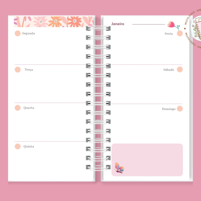 Planner Slim Florescer