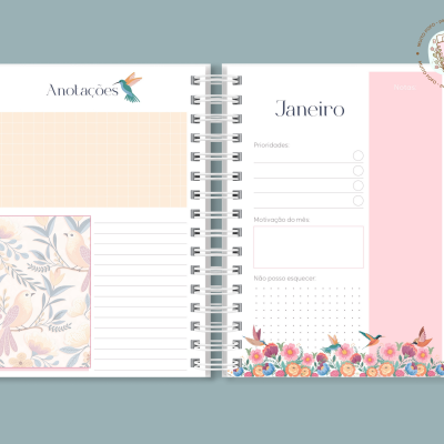 Agenda Birds And Flowers