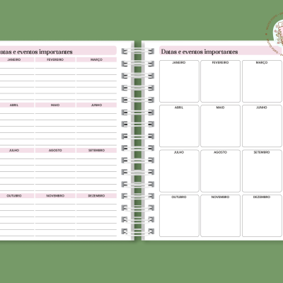 Agenda 2026 Cereja com Laço