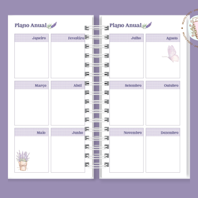 Agenda Slim Bouquet De Lavanda